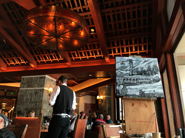 Four Seasons Jackson Hole Mountain Resort Painting Process by Borbay - BORBAY Four Seasons Jackson Hole Mountain Resort Painting Process by Borbay