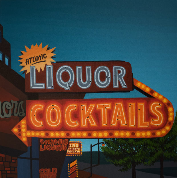Atomic Liquors Painting by Borbay