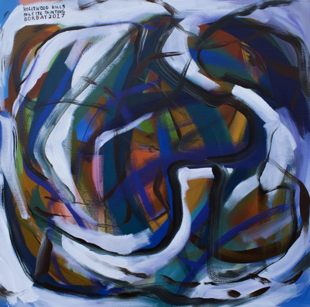 Hollywood Sign Palette Painting by Borbay 2017