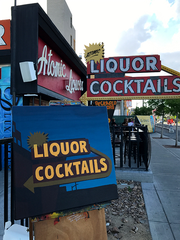 Atomic Liquors Painting Process by Borbay - BORBAY Atomic Liquors Painting Process by Borbay