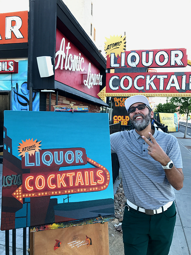 Atomic Liquors Painting Process by Borbay - BORBAY Atomic Liquors Painting Process by Borbay