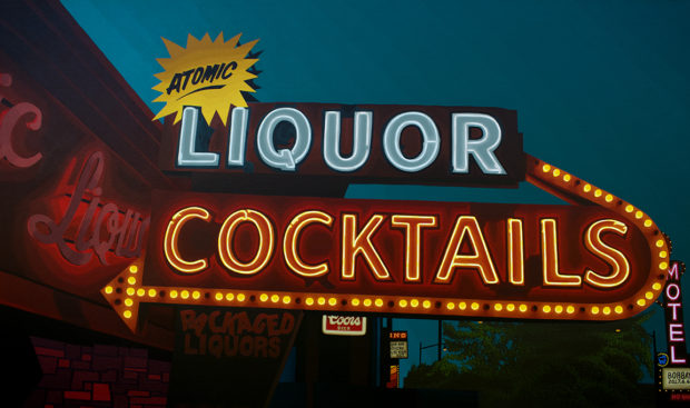 Atomic Liquors Painting by Borbay