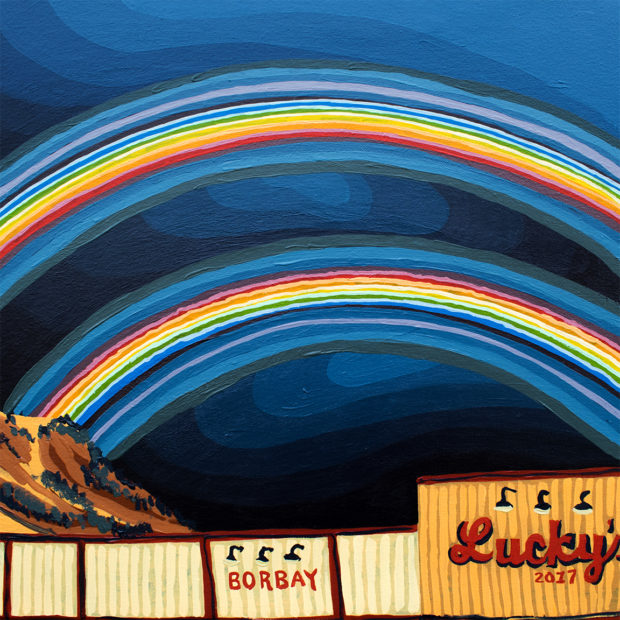 Bows Over Luckys Painting by Borbay