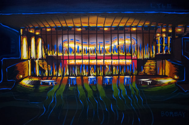 Center For The Arts at Night Painting by Borbay