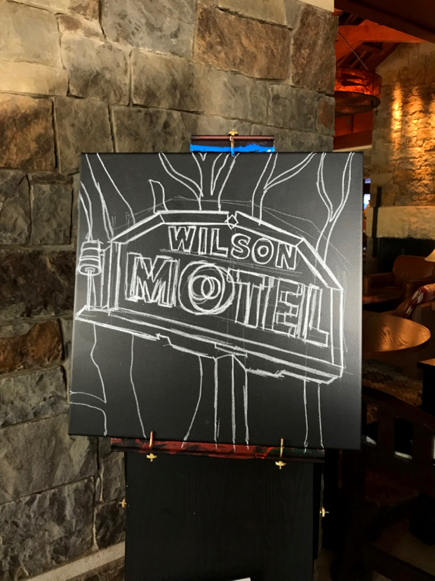 Wilson Motel Session Painting Process by Borbay