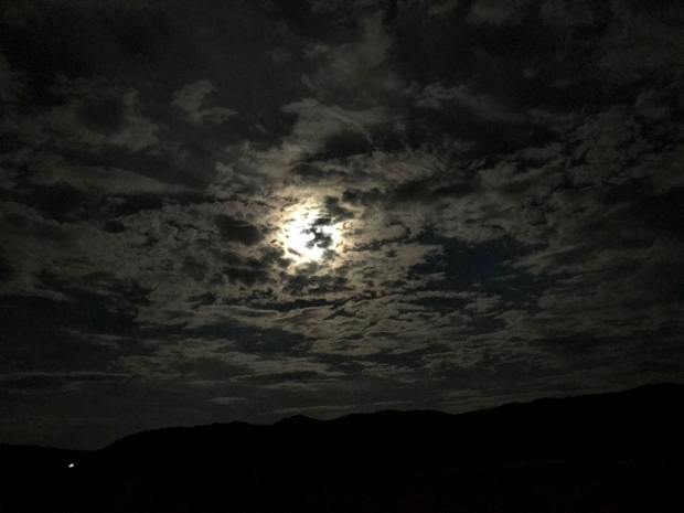 FULL Moon Over Victor Idaho by Borbay