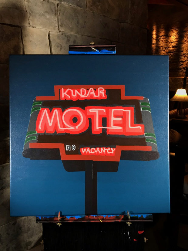 Kudar Motel Painting Process by Borbay