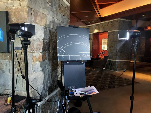 Bows Over Lucky's Painting Process by Borbay - BORBAY Bows Over Lucky's Painting Process by Borbay