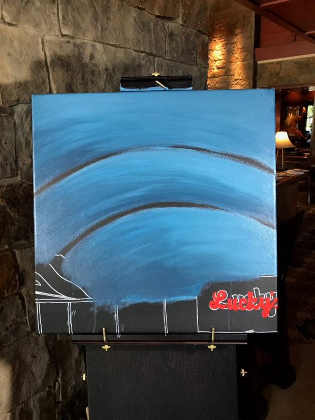 Bows Over Lucky's Painting Process by Borbay - BORBAY Bows Over Lucky's Painting Process by Borbay