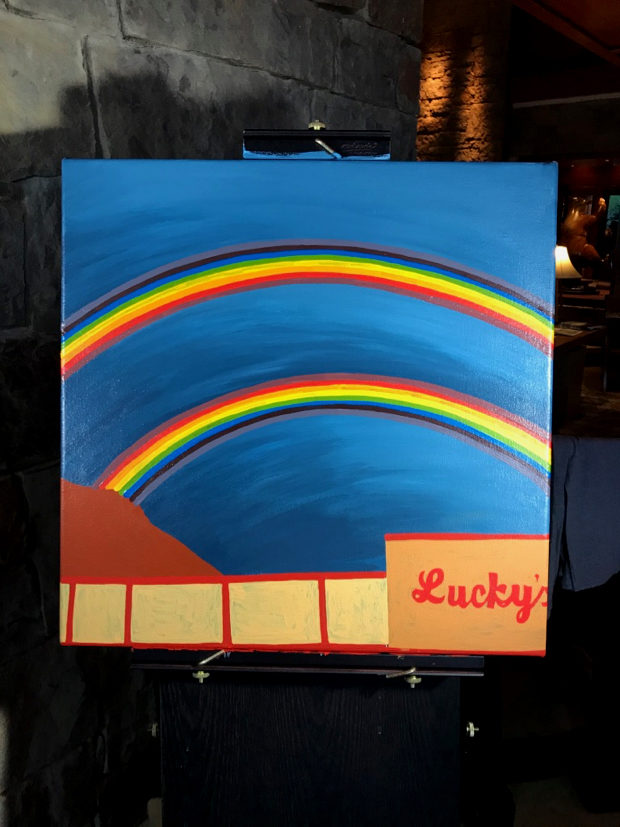 Bows Over Lucky's Painting Process by Borbay