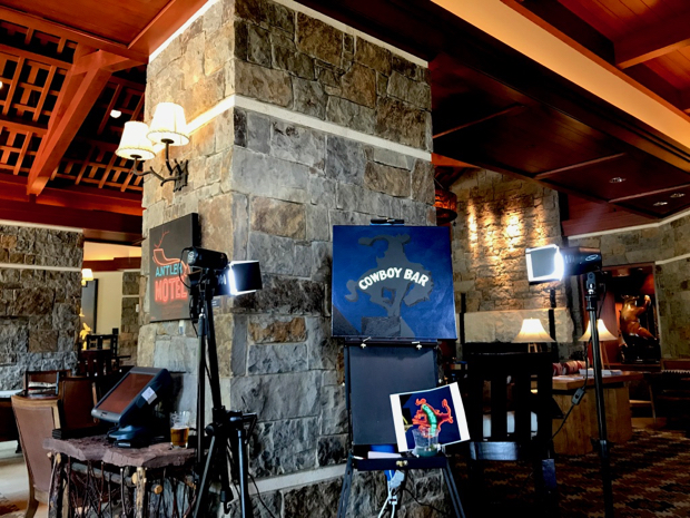 Cowboy Bar Marquee Neon Painting Process by Borbay - BORBAY Cowboy Bar Marquee Neon Painting Process by Borbay