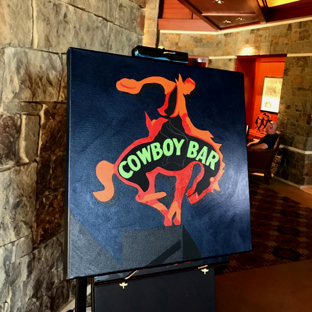 Cowboy Bar Marquee Neon Painting Process by Borbay - BORBAY Cowboy Bar Marquee Neon Painting Process by Borbay