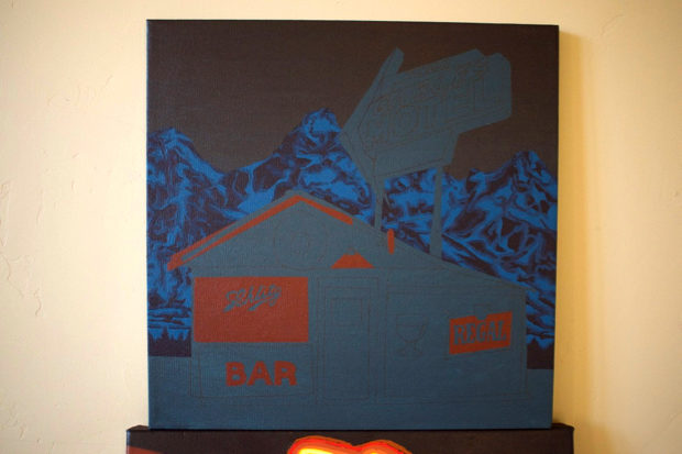 Snake and Jakes and Cuttys in Teton National Painting Process by Borbay - BORBAY Snake and Jakes and Cuttys in Teton National Painting Process by Borbay