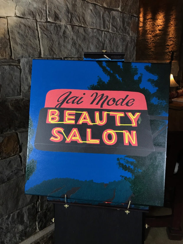 Gia Mode Beauty Salon Painting Process by Borbay