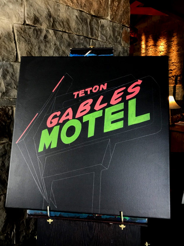 Teton Gables Motel Painting Process by Borbay - BORBAY Teton Gables Motel Painting Process by Borbay