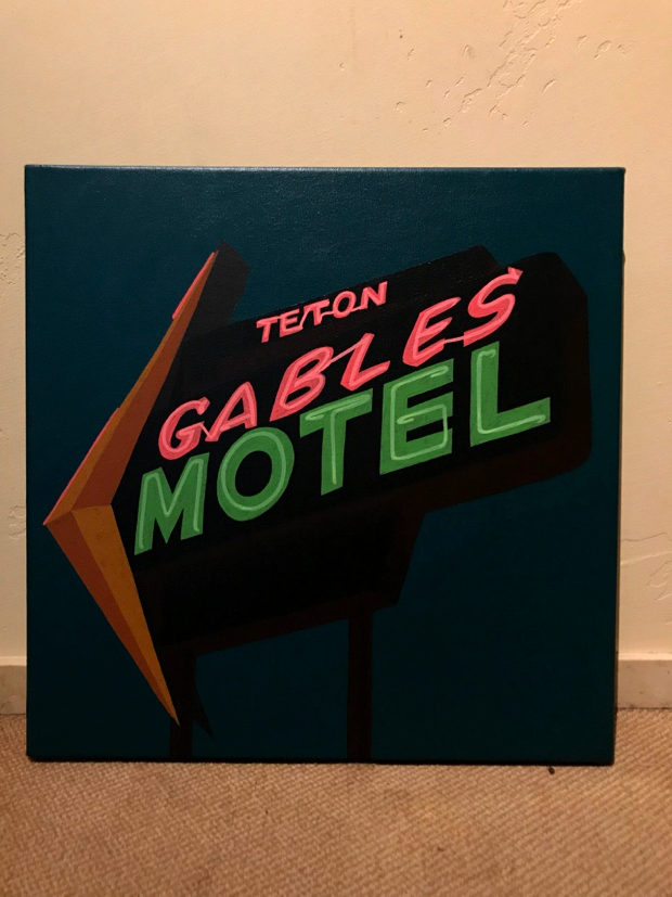 Teton Gables Motel Painting Process by Borbay - BORBAY Teton Gables Motel Painting Process by Borbay