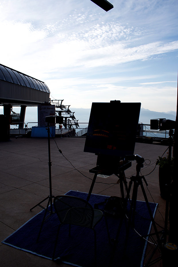 Guggenheim Painting Eclipse Painting Jackson Hole Painting Process by Borbay - BORBAY Guggenheim Painting Eclipse Painting Jackson Hole Painting Process by Borbay