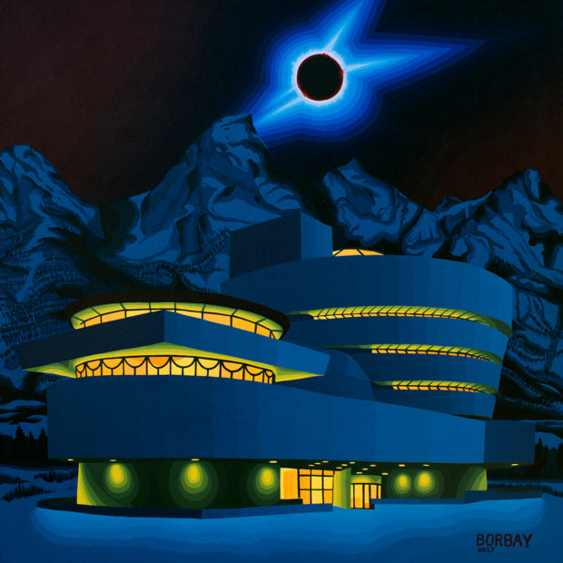 Guggenheim Painting Eclipse Painting Jackson Hole Painting Borbay