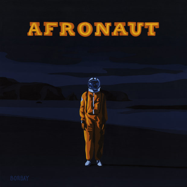 AFRONAUT MH the Verb Album Cover Painting by Borbay