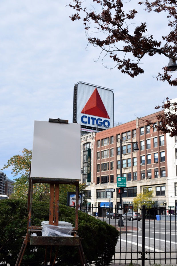 Citgo Sign Painting Process by Borbay