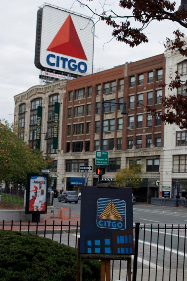 Citgo Sign Painting Process by Borbay