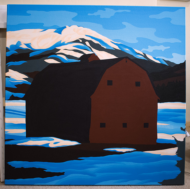 Rammell Barn Painting Process Teton Springs By Borbay