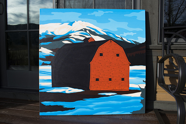 Rammell Barn Painting Process Teton Springs By Borbay