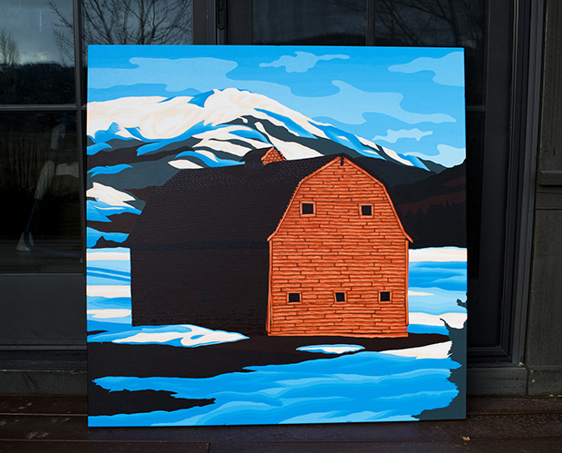Rammell Barn Painting Process Teton Springs By Borbay