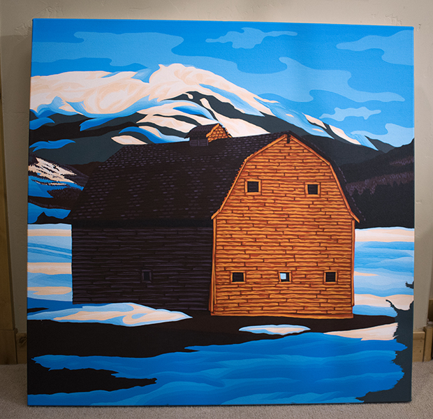 Rammell Barn Painting Process Teton Springs By Borbay