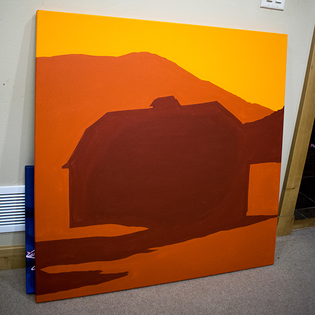 Rammell Barn Painting Process Teton Springs By Borbay