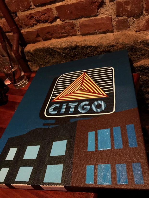 Citgo Sign Painting Process by Borbay