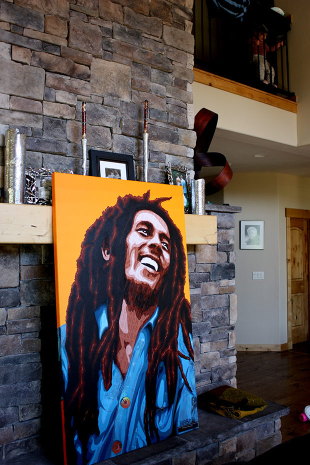 Bob By The Fireplace