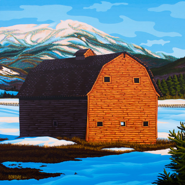 Rammell Barn Painting Teton Springs By Borbay