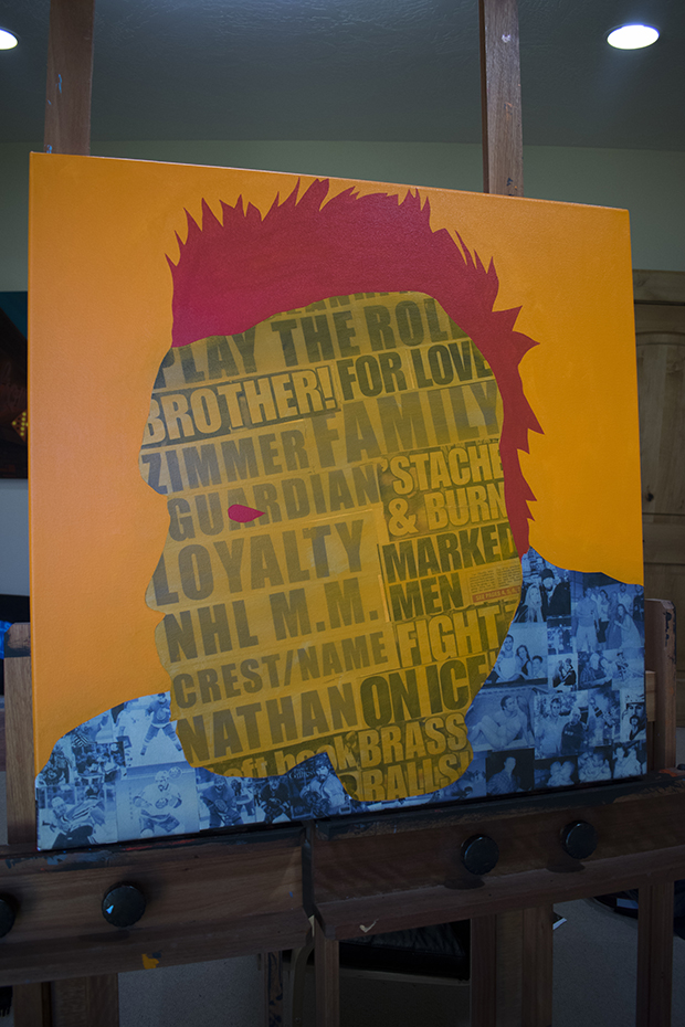 Trevor Gillies Collage Portrait Process by Borbay