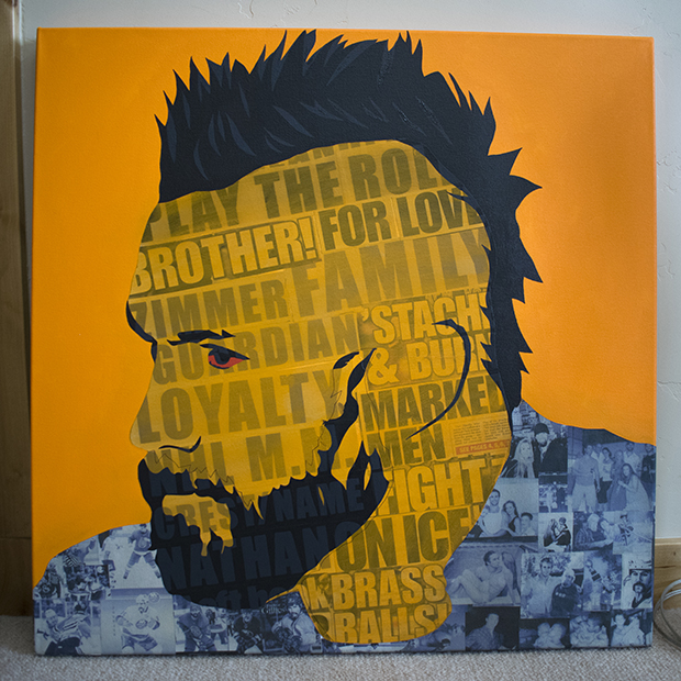 Trevor Gillies Collage Portrait Process by Borbay