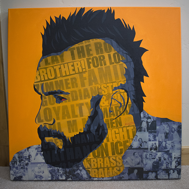 Trevor Gillies Collage Portrait Process by Borbay