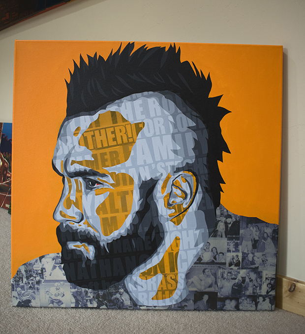 Trevor Gillies Collage Portrait Process by Borbay