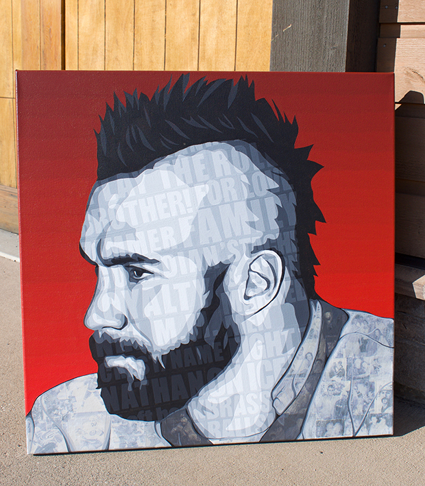 Trevor Gillies Collage Portrait Process by Borbay