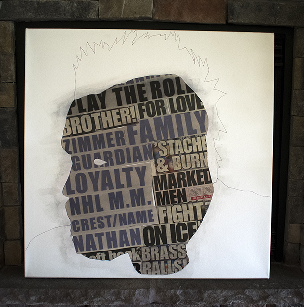 Trevor Gillies Collage Portrait Process by Borbay