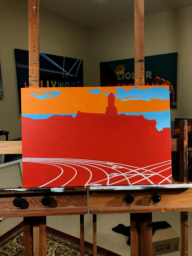 Bay Shore Steve Borbet Track Painting Process by Borbay