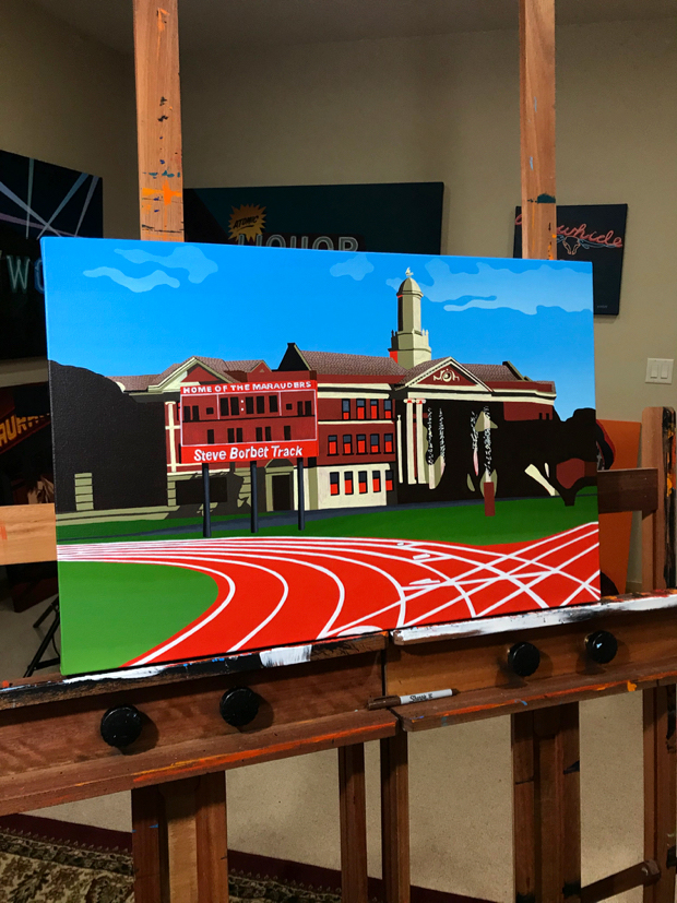 Bay Shore Steve Borbet Track Painting Process by Borbay