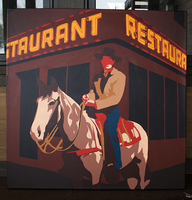 Gary Cooper Painting Process by Borbay