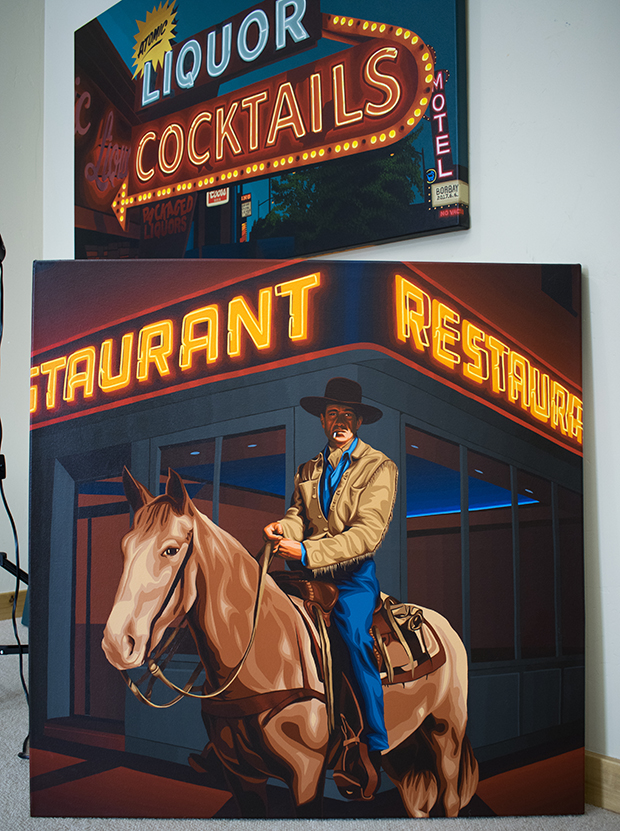 Gary Cooper Painting Process by Borbay