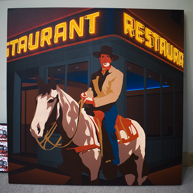 Gary Cooper Painting Process by Borbay