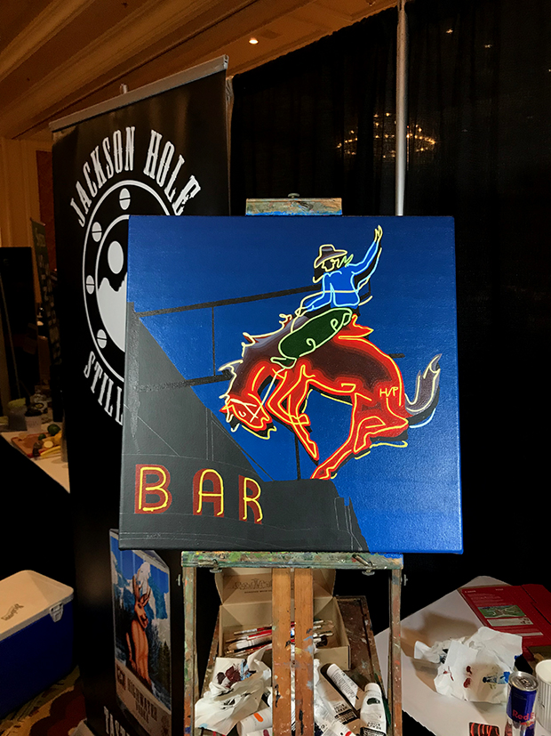The Mint Bar Painting Process by Borbay