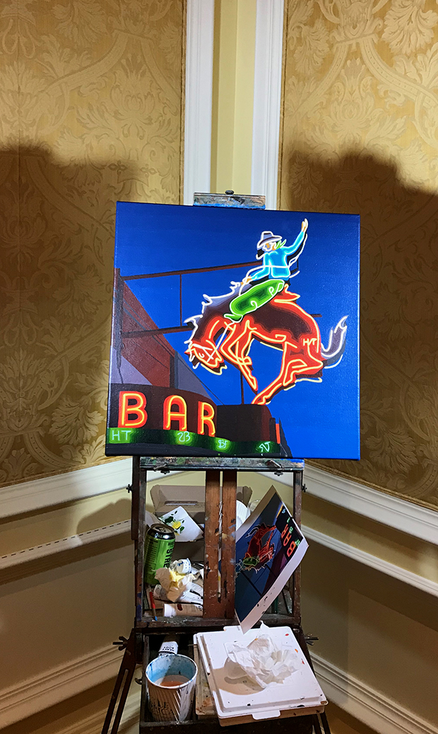 The Mint Bar Painting Process by Borbay