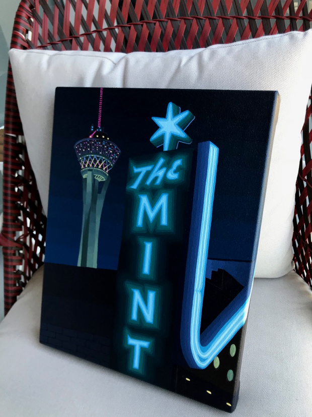 Mint Tavern Painting Process Las Vegas by Borbay