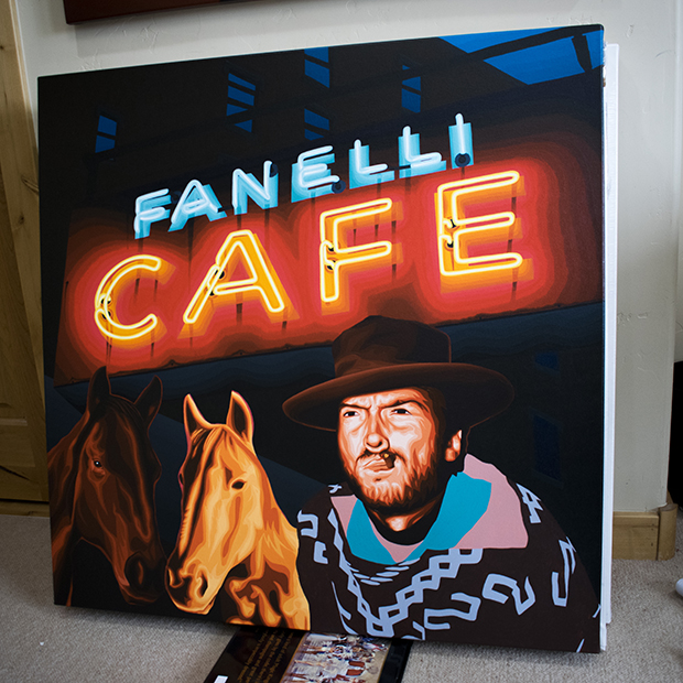 Clint Eastwood Painting Process by Borbay - BORBAY Clint Eastwood Painting Process by Borbay