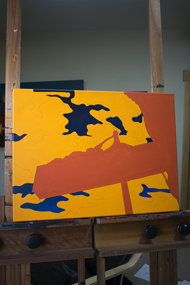 Twin Peaks Painting Process by Borbay