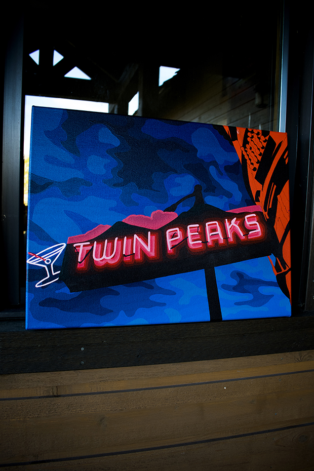 Twin Peaks Painting Process by Borbay